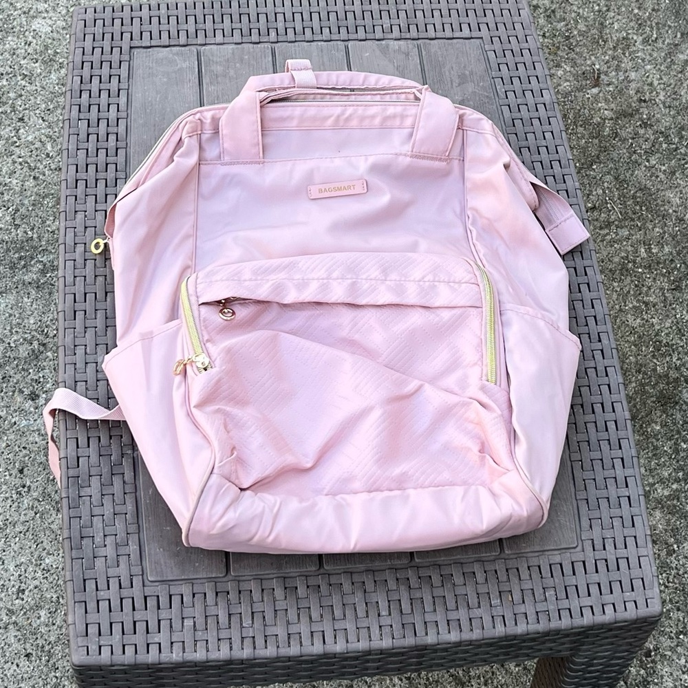 Pink backpack